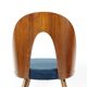 Ensemble de 6 chaises iconiques Tatra en noyer et velours par šuman, Nabytok Pravenec