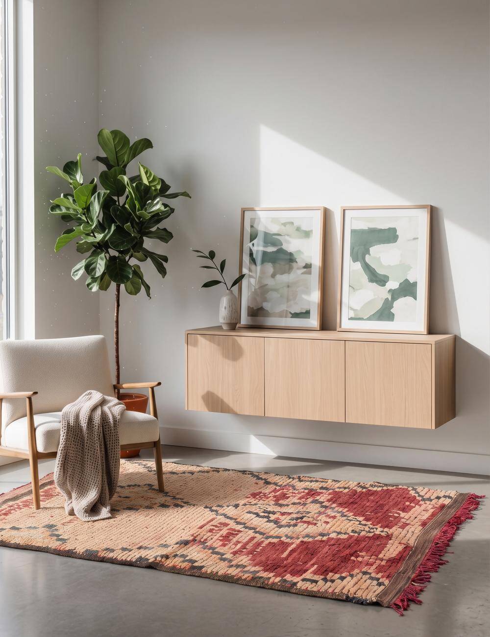 Tapis Berbère Vintage - 139 x 90 cm