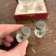 Vintage Salt and Pepper Set, Salt Shaker, Pepper Shaker, Art Deco Case and Bottle