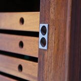 Arne Vodder pour Sibast Combinaison de deux buffets suspendus Palissandre années 60 – A