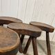 Lot de 6 tabourets brutalistes