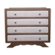 Commode relookée rose poudrée