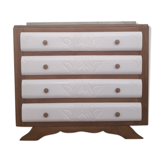 Powdery pink revamped Dresser