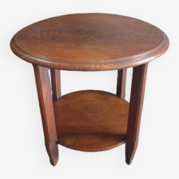 Old oak pedestal table
