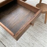 Farmhouse table in oak and walnut 2m