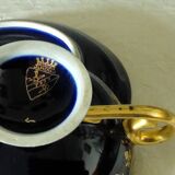 Tasses a cafe the en porcelaine allemande bleu de four jlmenau germany