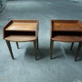 Scandinavian teak bedside table (2 available)