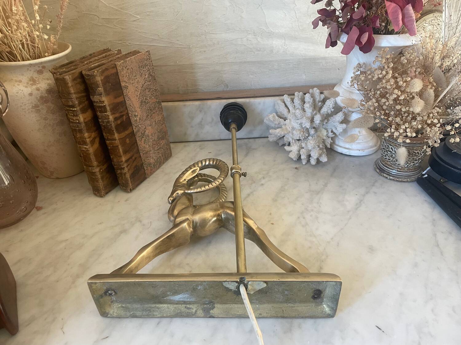 Art Deco Brass Lamp