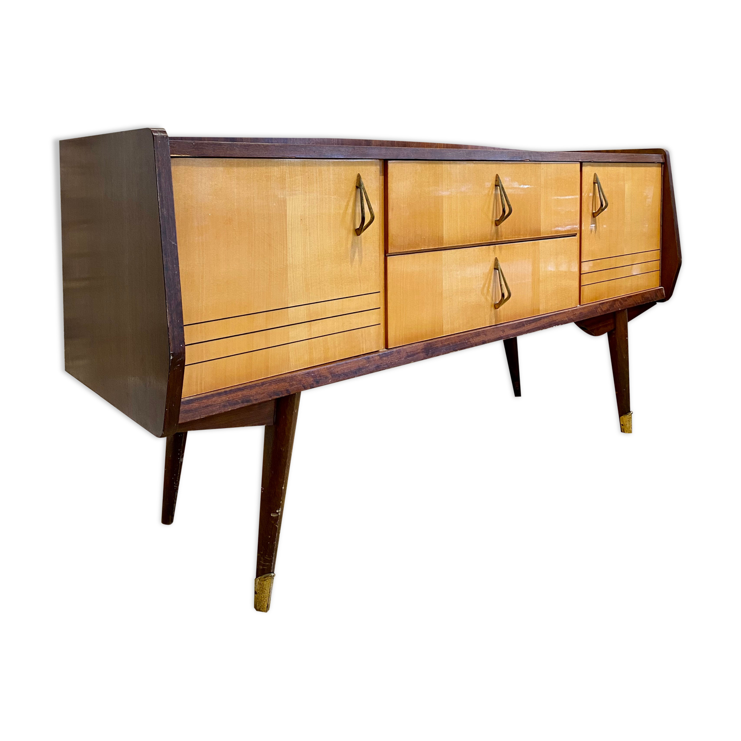 Vintage lacquered row 50s/60s