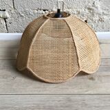 Vintage wicker hanging lamp