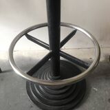 Black cast iron bar stool