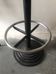 Black cast iron bar stool