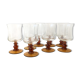 Set of 8 vintage wine glasses