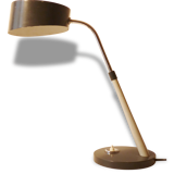 Beautiful desk in grey and perforated plate 1950 vintage 50's rockabilly lamp lamp