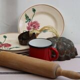 Lot de 6 assiettes à dessert en céramique