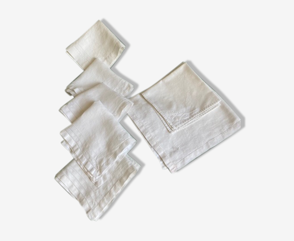 Lot de serviettes brodées