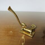 70s brass swivel coat door