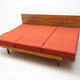 Mid century sofabed in walnut by Jindrich Halabala for UP Zavody, 1950´s