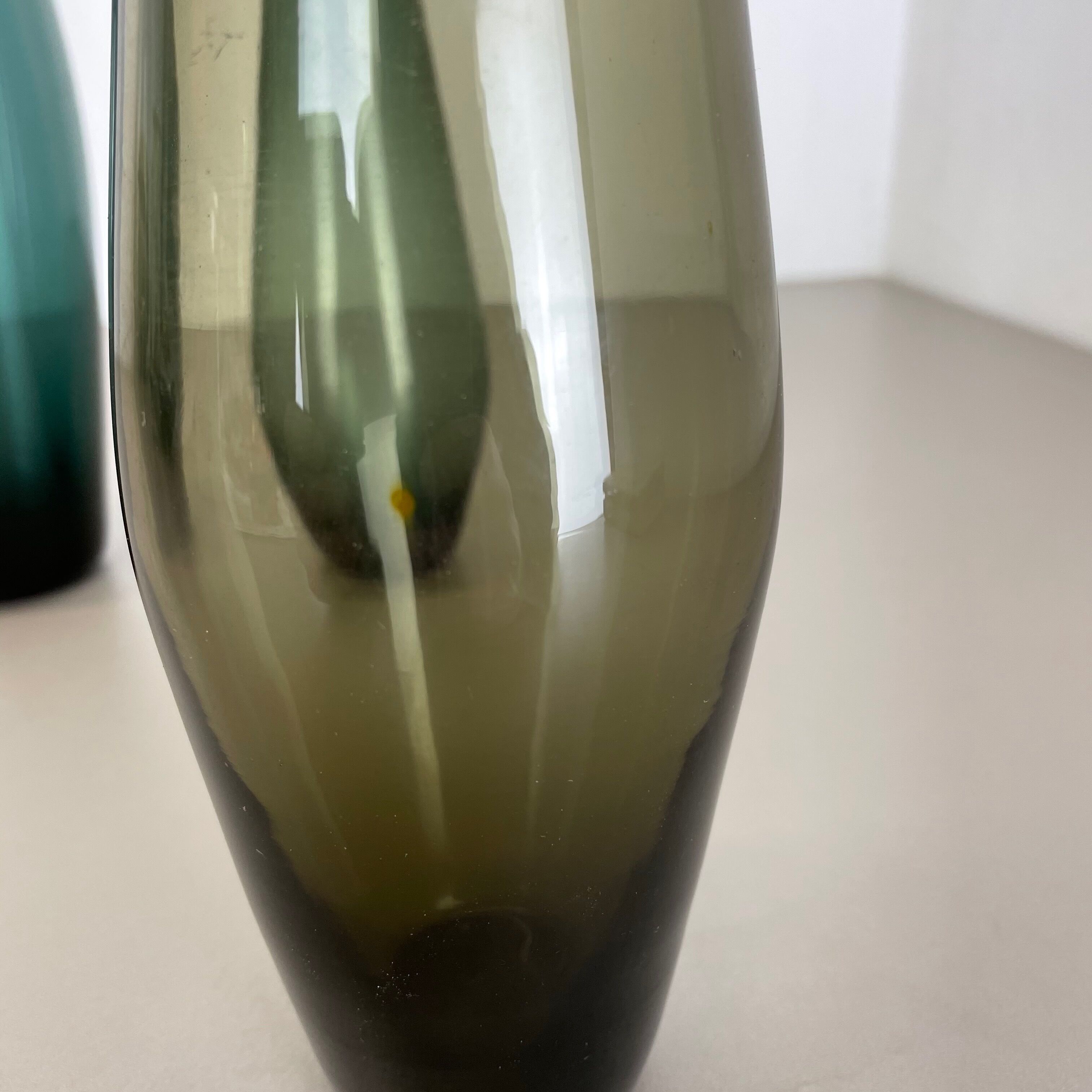 Set of three turmalin vases wilhelm wagenfeld wmf attributed, germany 1960s