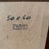 Oil on panel painting "Rural Landscape"