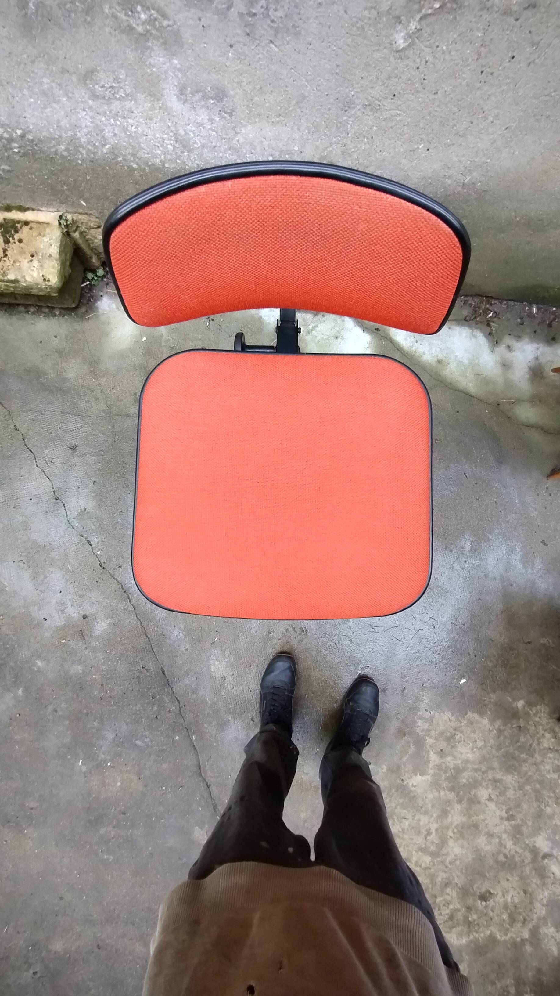 Vintage fabric office chair by HAG oslo Norway