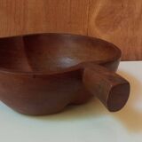 Teak apple bowl