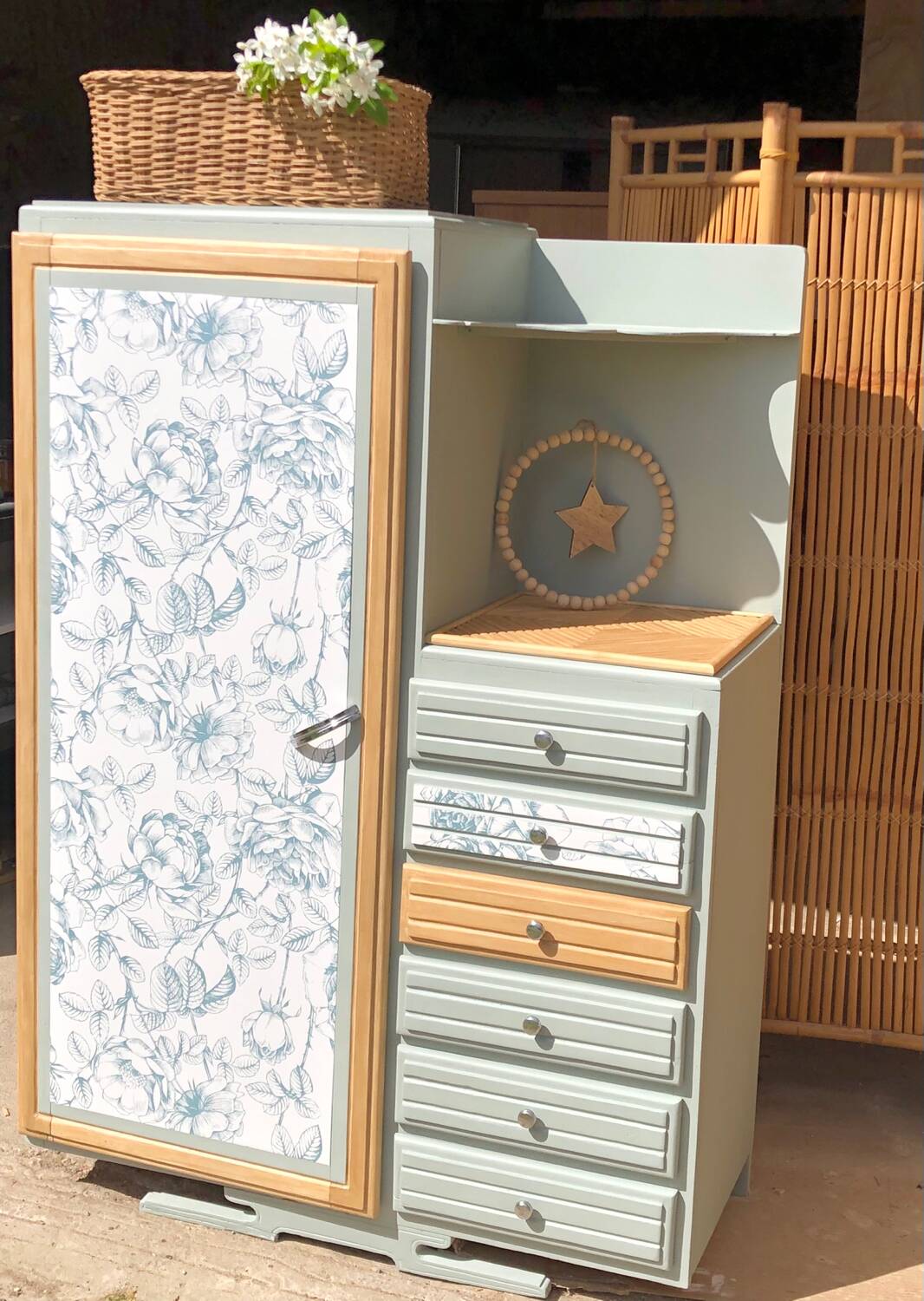 Vintage asymmetrical wardrobe