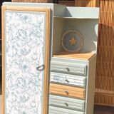 Vintage asymmetrical wardrobe