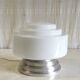 Mazda style Bauhaus opaline globe ceiling light - 1930s/40s