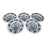 Lot de 5 assiettes creuses en porcelaine Crown Clarence Made in England