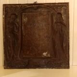 Brass fireplace plate