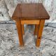 Brutalist Stool Old Chalet Solid Pine Vintage #D544