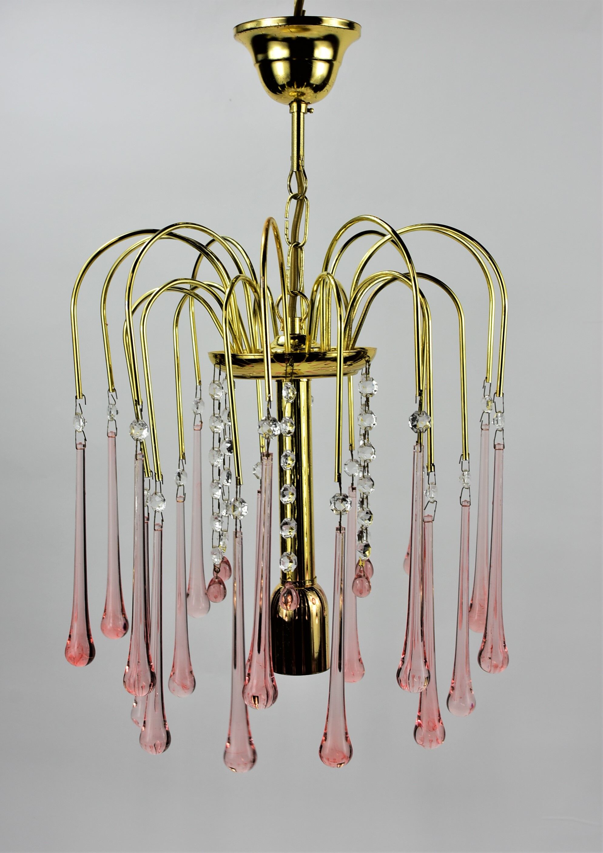 Chandelier tassels pink drops