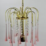 Chandelier tassels pink drops