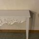 White patinated console