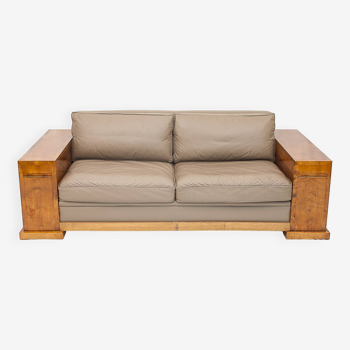 Hugues Chevalier leather sofa