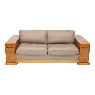 Hugues Chevalier leather sofa