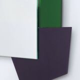 Colored Mirror with an Irregular Shape in the Style of Ettore Sottsass