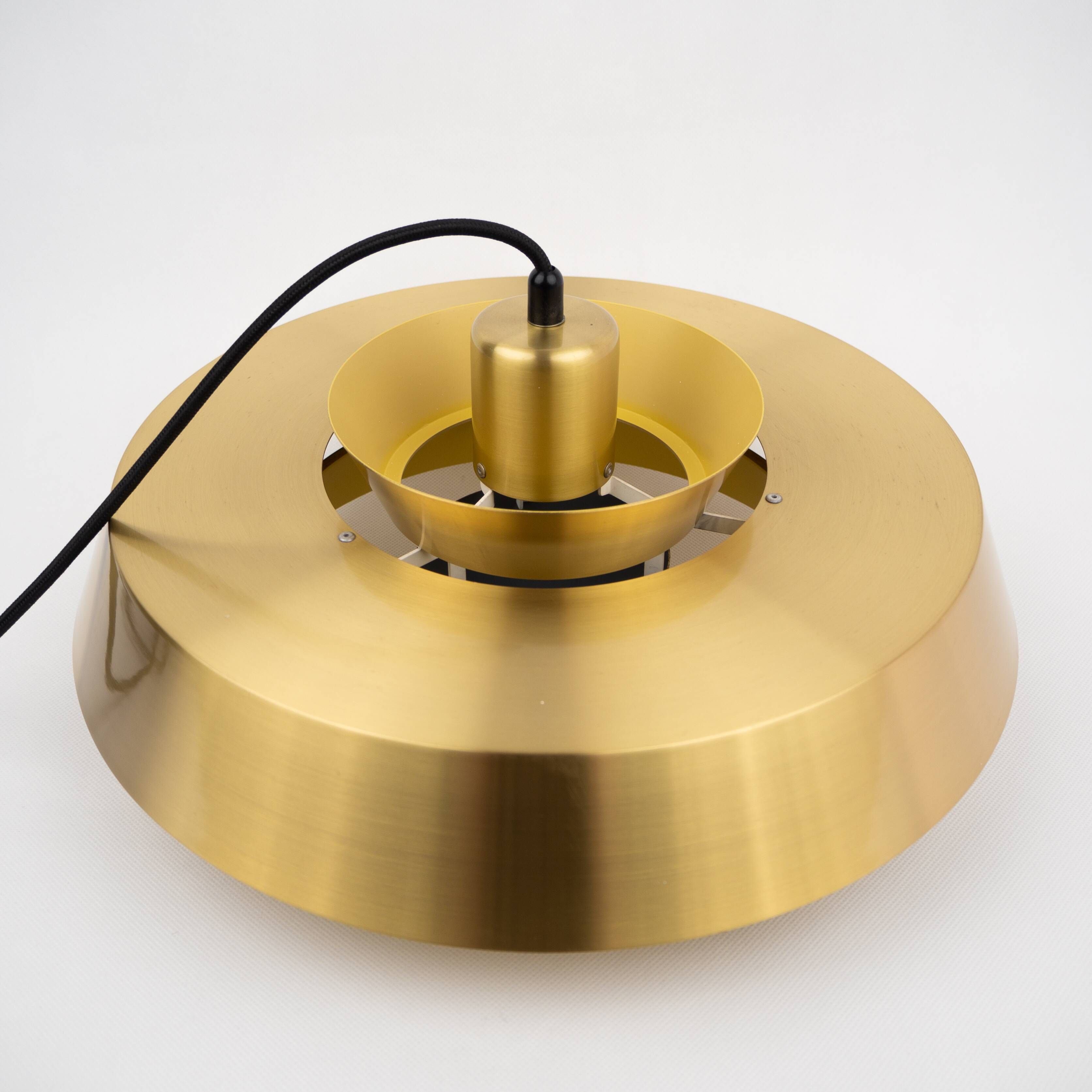 Pair of vintage pendants Nova by Jo Hammerborg, Fog og Mørup, Denmark, 1963