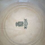 Set of 3 green Gien plates, Floretin model