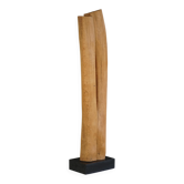 Large Wooden Sculpture "Joy" by Ole Wettergren, Modern Danish, 1980s