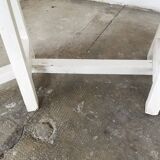 Pair of benches in white fir