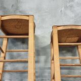 Luterma set of vintage stools, side tables and plant tables