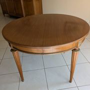 Table (diameter 110) Louis XVI style cherry wood