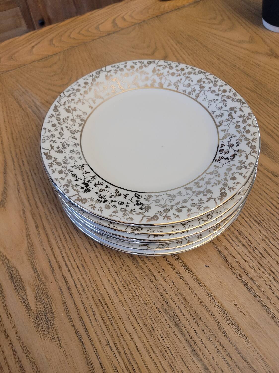 6 Mayer Wiesau Bavarian porcelain dessert plates