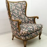 Mid-Century Modern Chippendale Style Walnut Armchair, 1960s