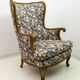 Mid-Century Modern Chippendale Style Walnut Armchair, 1960s