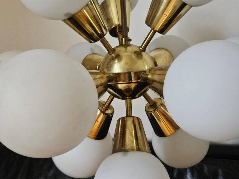 Rare Midcentury Chandelier Sputnik, Kamenicky Senov, 1970s