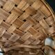 Chaise haute en rotin