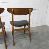 Set of 4 Farstrup Mobler chairs model 210 Danish Scandinavian 1960